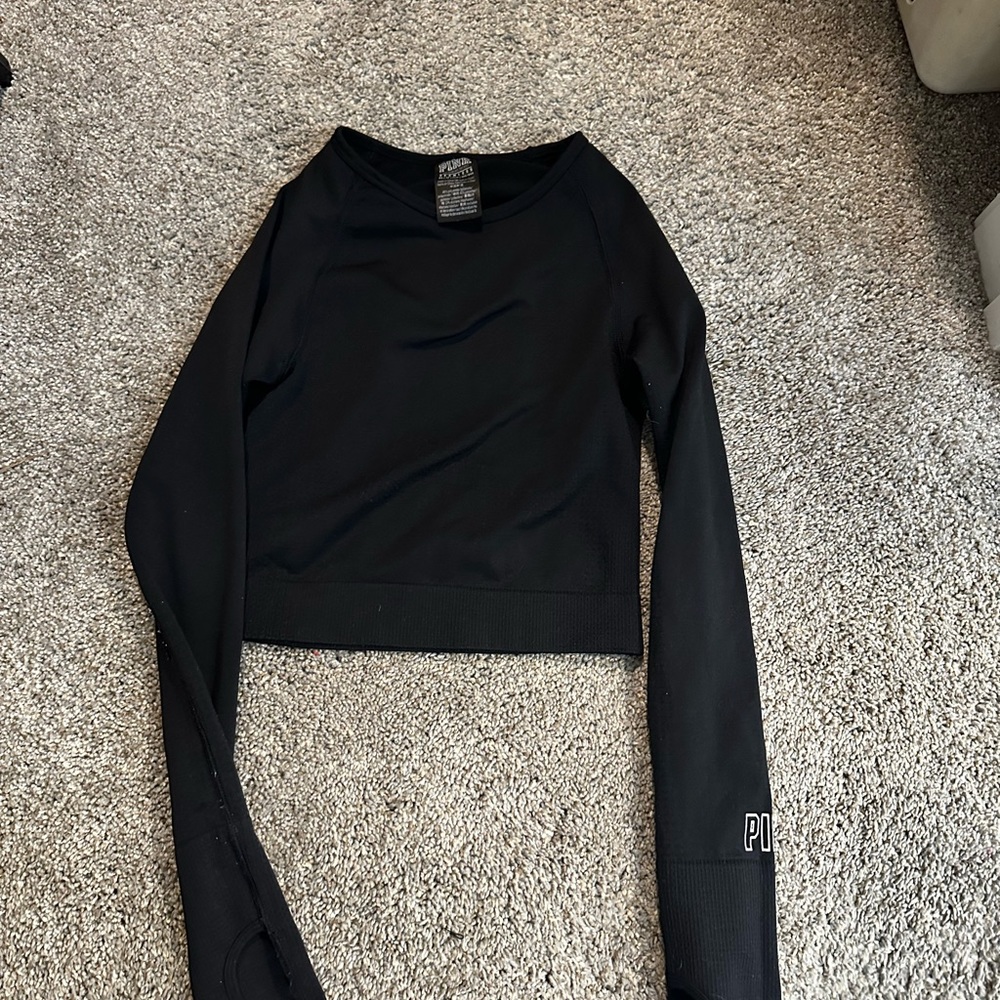 PINK crop top work out top